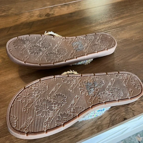 Yellow Box Woven Blue and Tan Sandals - Picture 3 of 3